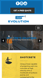 Mobile Screenshot of evolutionshotcrete.com.au